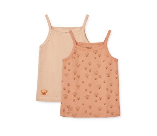 Liewood -  Unterhemd 2er Set "NAOMI", Sea Shell, Biobaumwolle