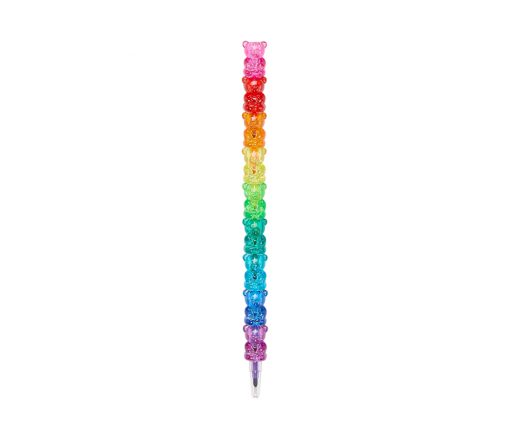 OOLY - Buntstifte 9er Set, Bunch O’ Bears Gummy Bear Stacking Crayons
