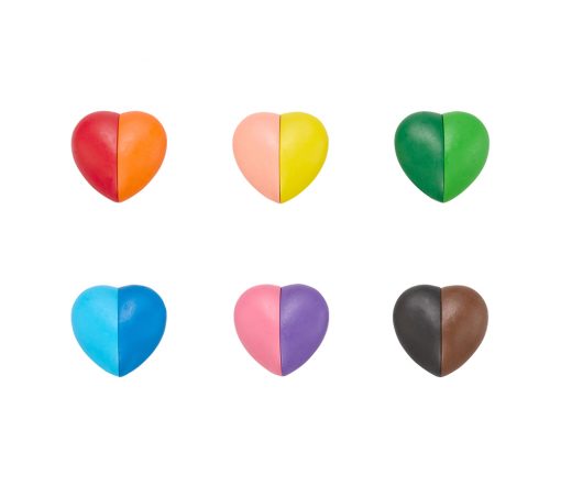 OOLY - Crayon, I HEART, 6er Set, Multimix – Bild 2