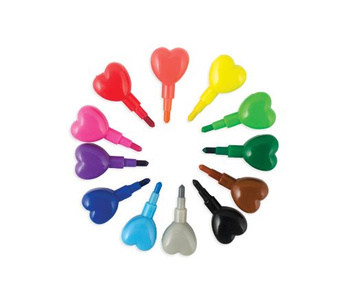 OOLY - Buntstifte 12er Set, Heart to Heart Stacking Crayons – Bild 3