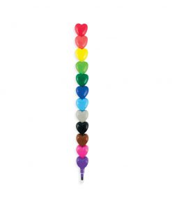 OOLY - Buntstifte 12er Set, Heart to Heart Stacking Crayons