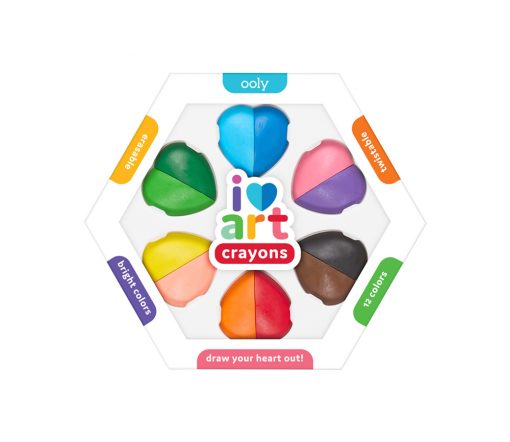 OOLY - Crayon, I HEART, 6er Set, Multimix