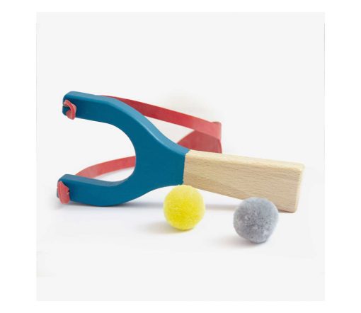 Me&Mine - Holzschleuder "Slingshot", Blue