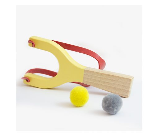 Me&Mine -  Holzschleuder "Slingshot", Yellow