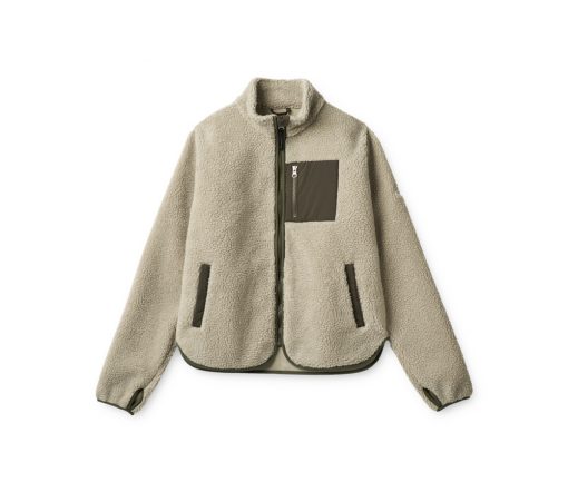 Liewood -  Mom-Jacke, Teddyjacke "Nelson", Mist/Army Brown