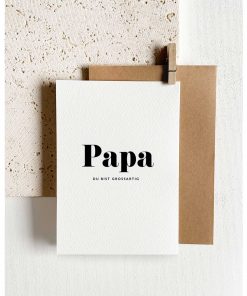 Unique Love - Klappkarte "Papa du bist großartig"