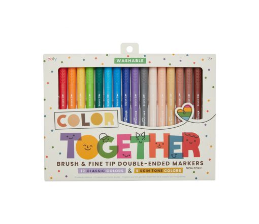 OOLY - Buntstifte, "Colour Together", doppelseitig, 18er Set