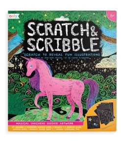 OOLY - Kratzbilder, Scratch & Scribble "Magical Unicorn" Artist Set