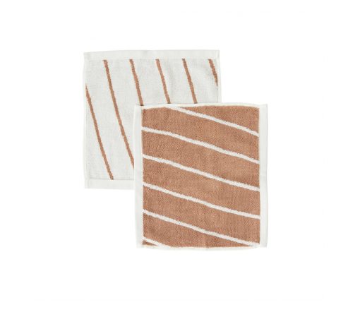OYOY - Waschlappen "RAITA" 2er Set, Biobaumwolle, Striped