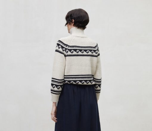 The New Society - Pullover Woman "Andy High Neck", Alpaca/Wolle Mix – Bild 5