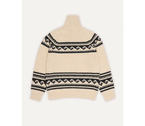 The New Society - Pullover Woman "Andy High Neck", Alpaca/Wolle Mix – Bild 3