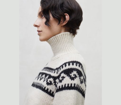 The New Society - Pullover Woman "Andy High Neck", Alpaca/Wolle Mix – Bild 4
