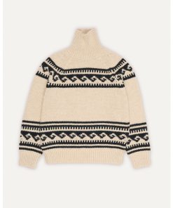 The New Society - Pullover Woman "Andy High Neck", Alpaca/Wolle Mix