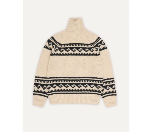 The New Society - Pullover Woman "Andy High Neck", Alpaca/Wolle Mix