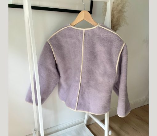 Alwero - LIMITED EDITION, Jacket Women CLOUDY, Biowolle, Lilanice – Bild 4