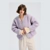 Alwero - LIMITED EDITION, Jacket Women CLOUDY, Biowolle, Lilanice