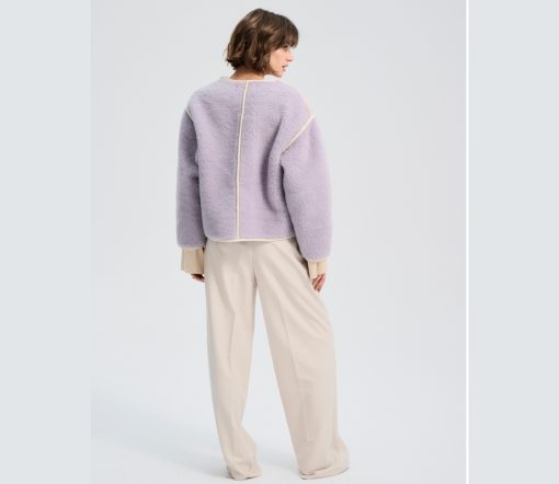 Alwero - LIMITED EDITION, Jacket Women CLOUDY, Biowolle, Lilanice – Bild 6