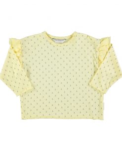 PiuPiuChick - Longsleeve "Boats", Yellow, Biobaumwolle