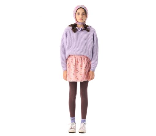 PiuPiuChick - Strickpullover "Collar", Lilac, Alpaka/Wolle Mix – Bild 4