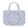 PiuPiuChick - Tragetasche, groß, "XL LOGO Geometric Print", Kord, Multicolour