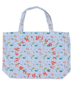 PiuPiuChick - Tragetasche, groß, "XL LOGO Geometric Print", Kord, Multicolour