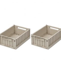 Liewood -  Aufbewahrungsbox "Weston",  Sandy, Gr. M 2er Set