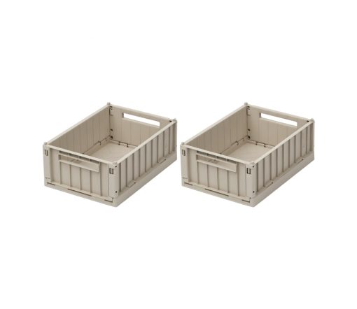 Liewood -  Aufbewahrungsbox "Weston", Sandy, Gr. S 2er Set