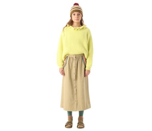 PiuPiuChick - Strickpullover "Collar", Mint, Alpaka/Wolle Mix – Bild 2