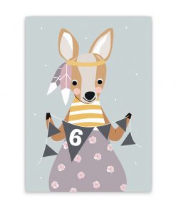 Nellie&Finn - Postkarte "6. GEBURTSTAG"