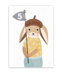 Nellie&Finn - Postkarte "5. GEBURTSTAG"