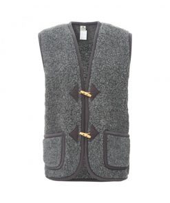 Alwero - Bodywarmer "Alpen" Adult, Biowolle, GRAPHITE, unisex