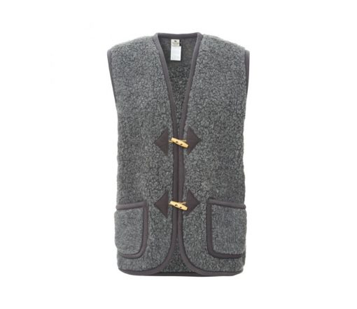 Alwero - Bodywarmer "Alpen" Adult, Biowolle, GRAPHITE, unisex