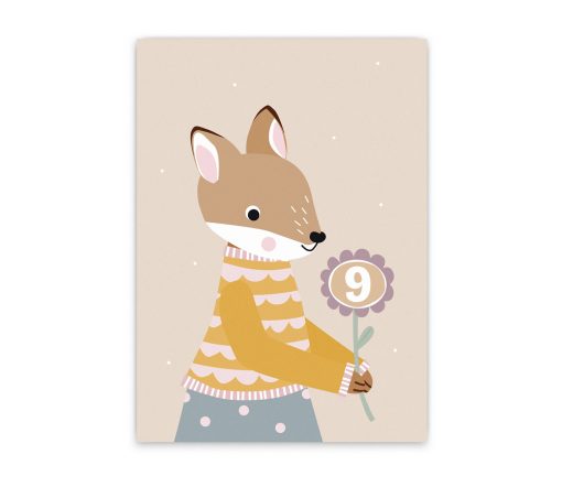 Nellie&Finn - Postkarte "9. GEBURTSTAG"