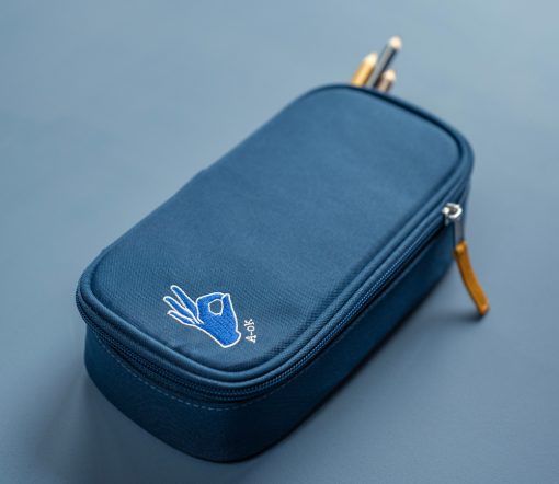 Fabelab - Stiftemäppchen "Time for School", navy – Bild 2