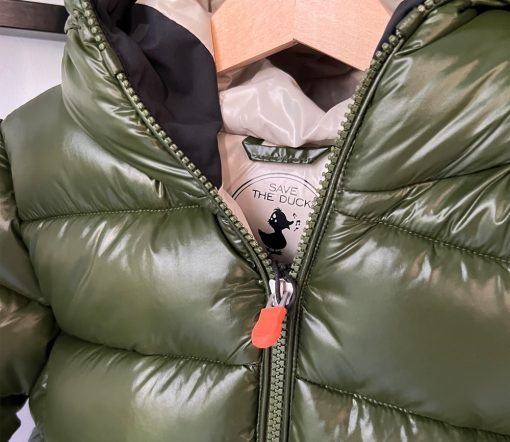 Save the Duck - Winter Daunenjacke mit Kapuze "KATE", Vegan, pine green – Bild 8