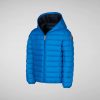 Save the Duck - Übergangs-Daunenjacke mit Kapuze "DONY", Vegan, blue berry