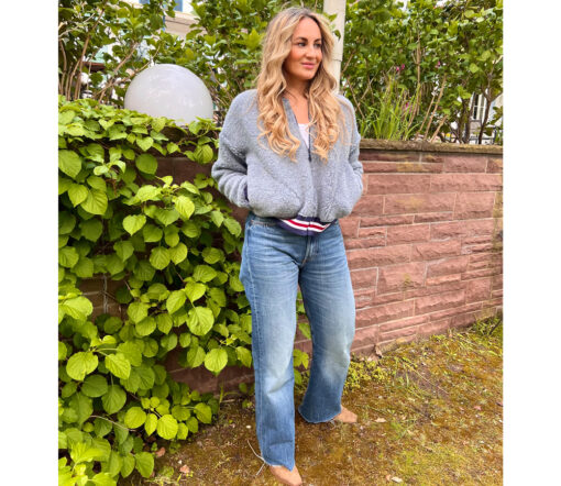 Alwero - Jacke BOOM, Grey Denim, Biowolle, ultra leicht – Bild 4
