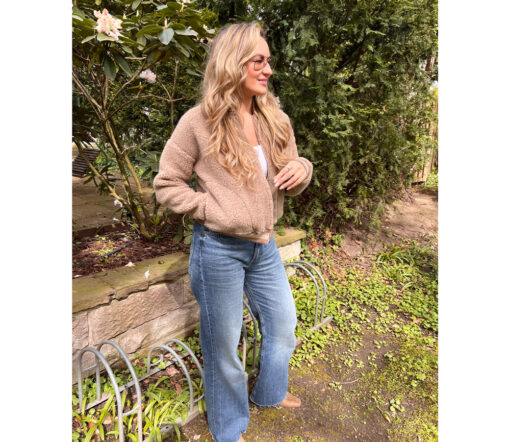 Alwero - Jacke BOOM, Tan, Biowolle, ultra light – Bild 4