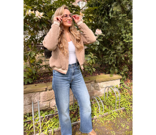 Alwero - Jacke BOOM, Tan, Biowolle, ultra light – Bild 3