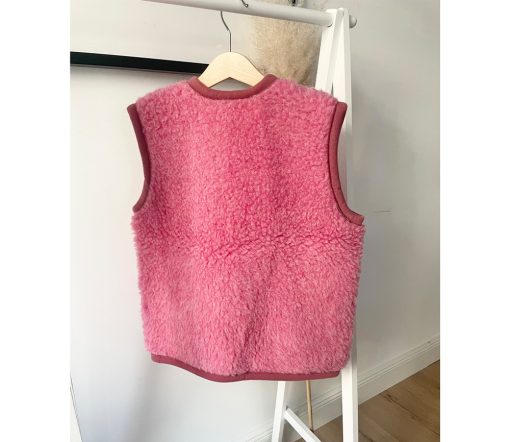 Alwero - Bodywarmer Alpen Junior, Biowolle, PINK (limited edition) – Bild 2