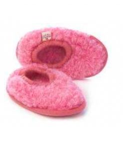 Alwero - Hausschuhe, Ballerina Junior, PINK, Biowolle