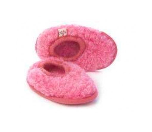 Alwero - Hausschuhe, Ballerina Junior, PINK, Biowolle