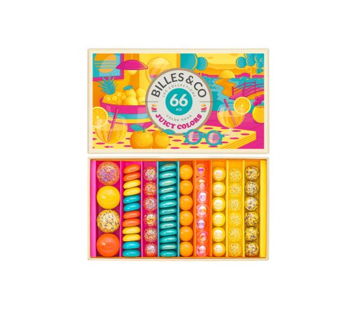 Billes & Co. - Murmeln "Juicy Colours", 66 Glasmurmeln