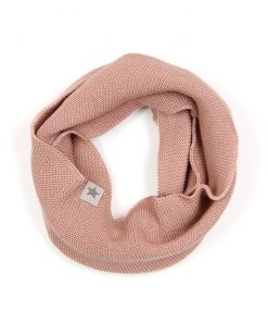 Huttelihut -  Schal "SNOOD", Merino Wolle, dusty rose