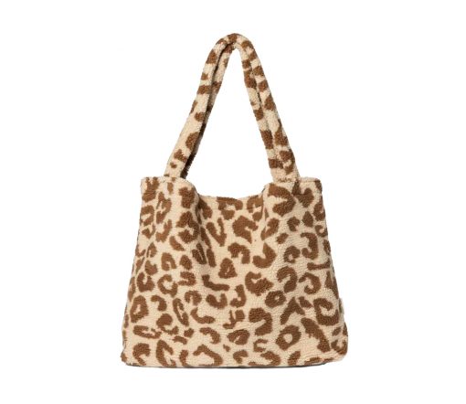 Studio Noos - Mom Bag "Beige Leopard Teddy"