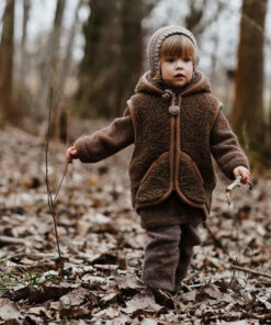 Alwero - Bodywarmer Robby, Biowolle, BARK (braun)