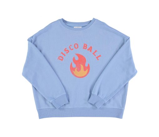 Sisters Department - Sweatshirt, "Disco Ball", blue, Biobaumwolle
