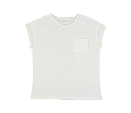 Sisters Department - T-Shirt, white, Leinen