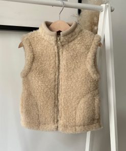 Alwero - Bodywarmer WALKES Junior, Biowolle, Beige