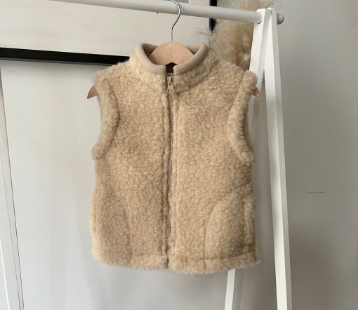 Alwero - Bodywarmer WALKES Junior, Biowolle, Beige